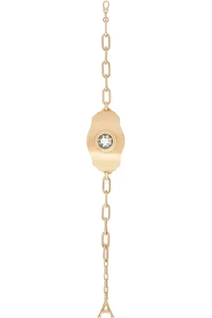 AREA Crystal Chain Plate choker necklace