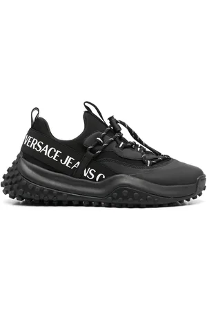 VERSACE Logo-embossed sneakers
