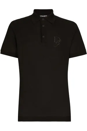 Dolce & Gabbana Logo-embroidered jersey polo shirt