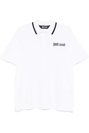 Roberto Cavalli Logo-embroidered polo shirt