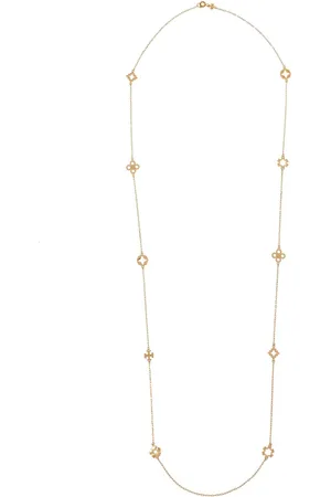 Tory Burch Kira Clover long necklace