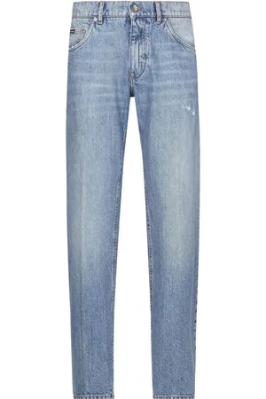 Dolce & Gabbana Logo-embroidered jeans