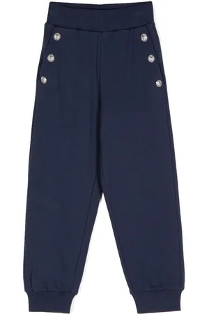 Balmain Engraved-buttons trousers