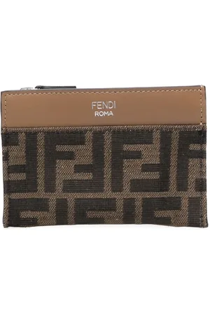 Fendi Monogram-print leather cardholder
