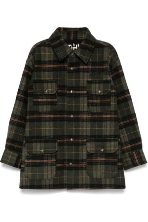 John Richmond Plaid-check shirt