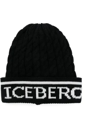 Iceberg Logo-jacquard beanie