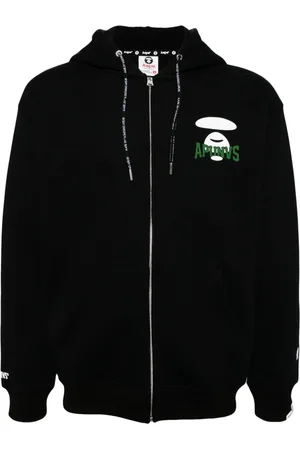 A Bathing Ape Logo-print hooded jacket