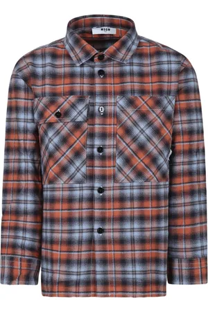 Msgm Check-print shirt