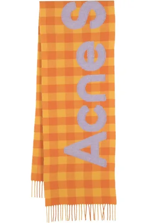 Acne Studios Check-pattern wool scarf
