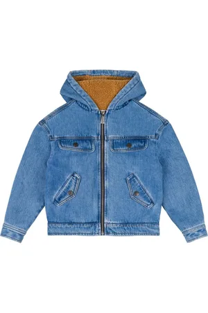 Moschino Logo-embossed denim jacket