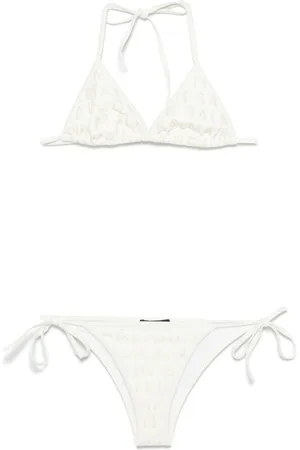 Balmain Logo-glitter bikini set