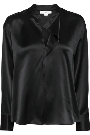Vince Draped silk blouse