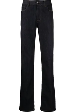 CANALI Mid-rise straight-leg jeans