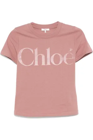 Chloé Flocked-logo T-shirt