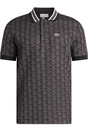 Lacoste Monogram-jacquard polo shirt
