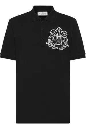 Philipp Plein Skull & Bones piqu?? polo shirt