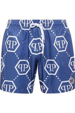 Philipp Plein Monogram pattern swim shorts