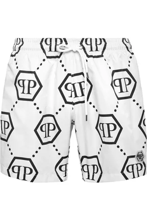 Philipp Plein Monogram pattern swim shorts