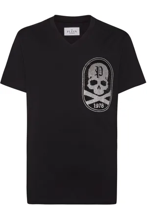 Philipp Plein Skull&Bones-patch cotton t-shirt