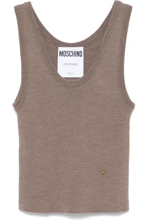 Moschino Logo-lettering tank top