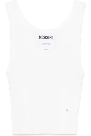 Moschino Logo-lettering tank top