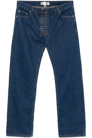 Ludovic De Saint Sernin Straight-leg lace-up jeans