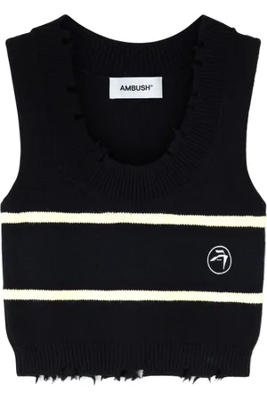 AMBUSH Raw-cut knitted top
