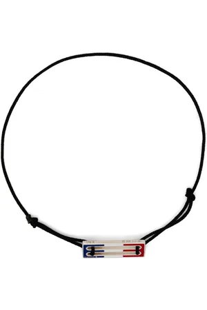 Le Gramme Lacquered tricolor cord bracelet 2,5g
