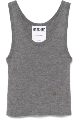 Moschino Logo-lettering tank top