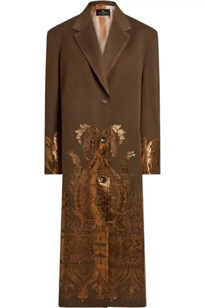 Etro Metallic print coat