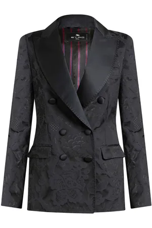 Etro Double-breasted jacquard blazer