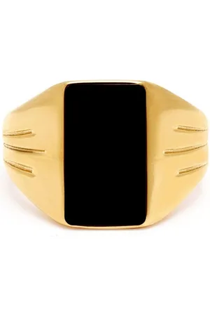 Nialaya Engraved-detail signet ring