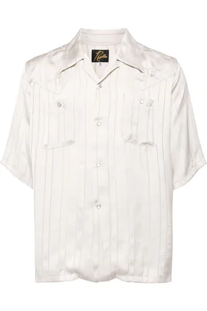 Pins & Needles Butterfly-embroidered shirt