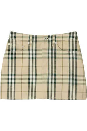 Burberry Check-pattern mini skirt