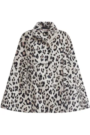 Marni Leopard-print wool cape