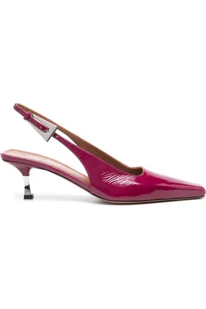 PARIS TEXAS 60mm patent slingback pumps