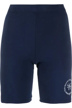 Sporty & Rich Logo-print biker shorts