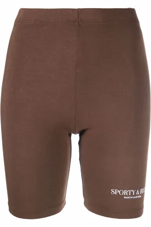 Sporty & Rich Logo-print bike shorts