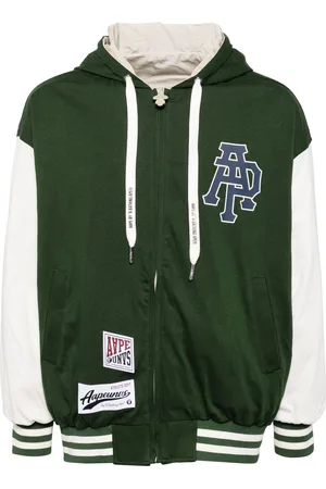 A Bathing Ape Logo-appliqu?? bomber jacket