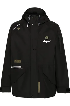 A Bathing Ape Logo-patch windbreaker