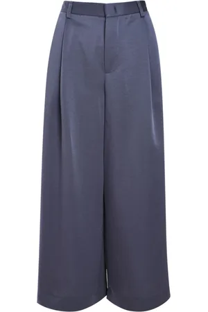 Vince Mid-rise satin trousers
