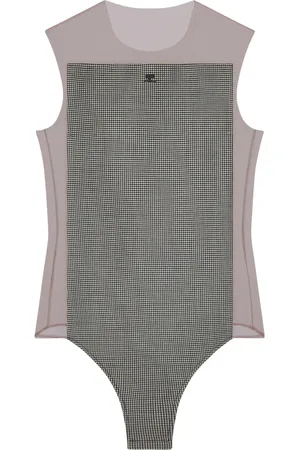 Courrèges Illusion houndstooth bodysuit