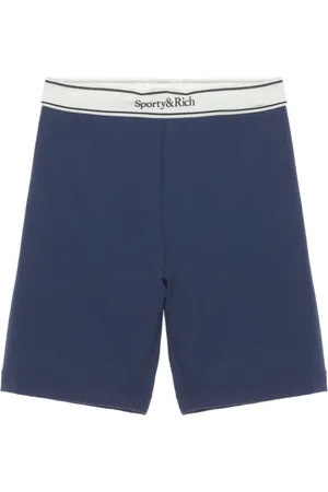 Sporty & Rich Logo-waistband shorts