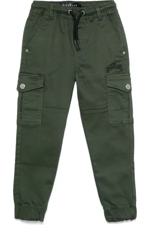John Richmond Logo-embroidered trousers