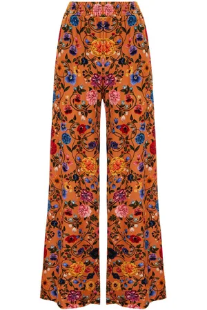 La DoubleJ Floral-print palazzo pants
