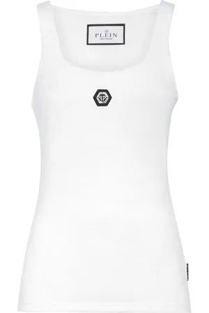 Philipp Plein Logo-appliqu?? tank top