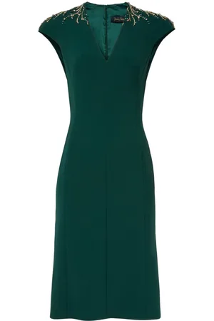 Jenny Packham Ardila crystal-embellished midi dress