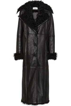 Philipp Plein Skull & Bones shearling coat