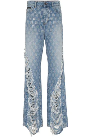 Philipp Plein Monogram strass jeans