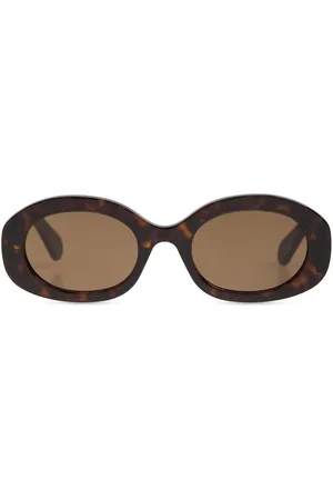 Chloé Oval-frame recycled-acetate sunglasses